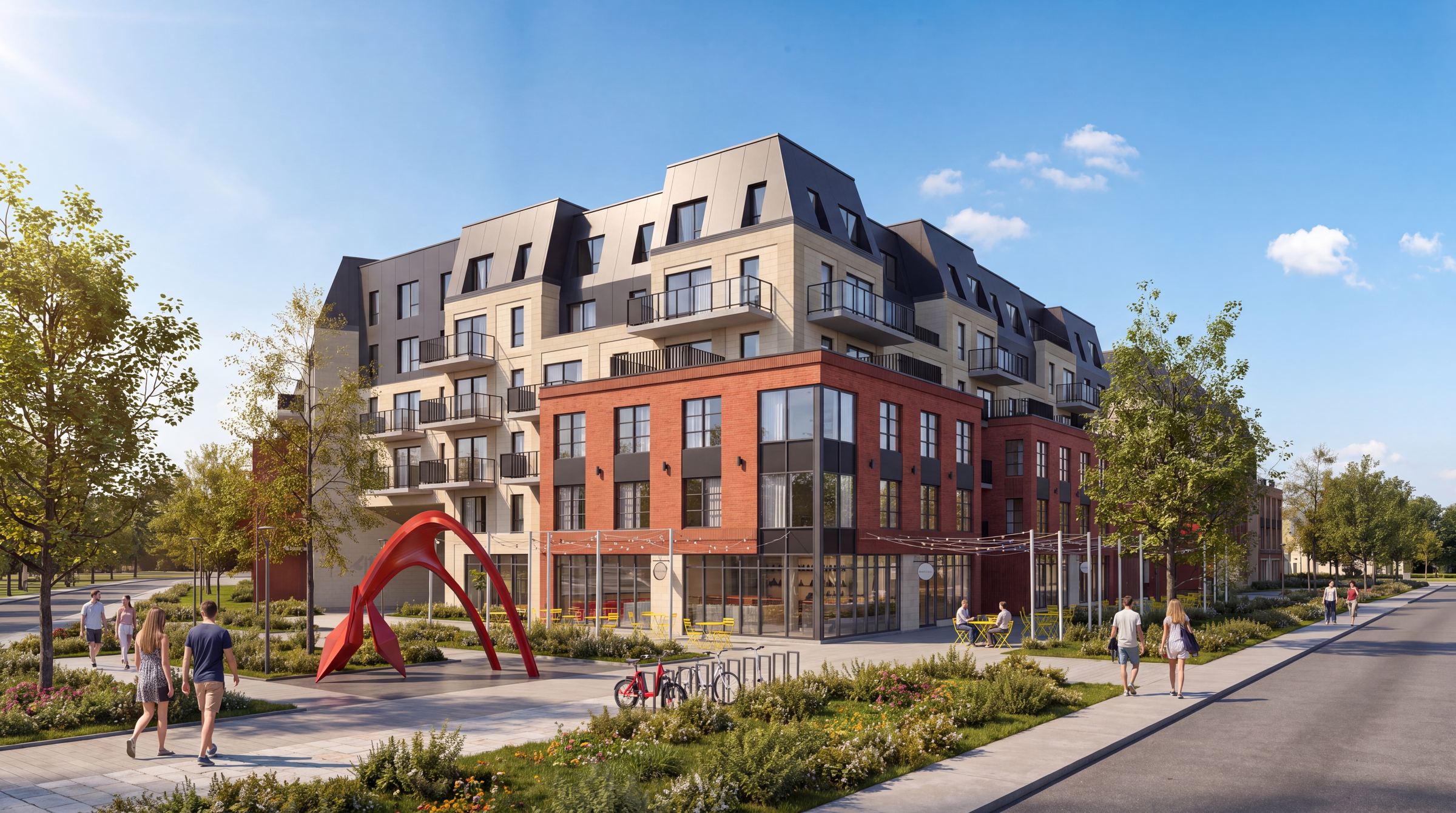 Le projet vu du boulevard Marie-Victorin